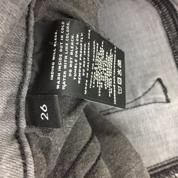 J BRAND Onyx Gray Wash NICOLA Knee Detailing Moto Skinny Jeans - Picture 4 of 15